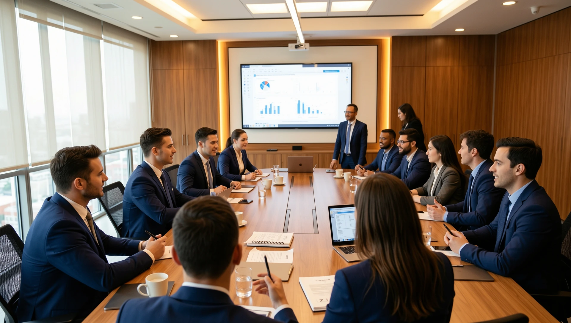 Business meeting engagement